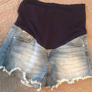 Pink Blush Maternity Shorts